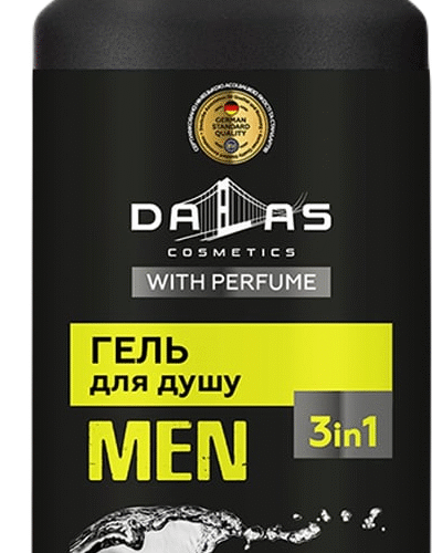 DALAS Meeste 3in1 dušigeel + šampoon Total clean 1000g