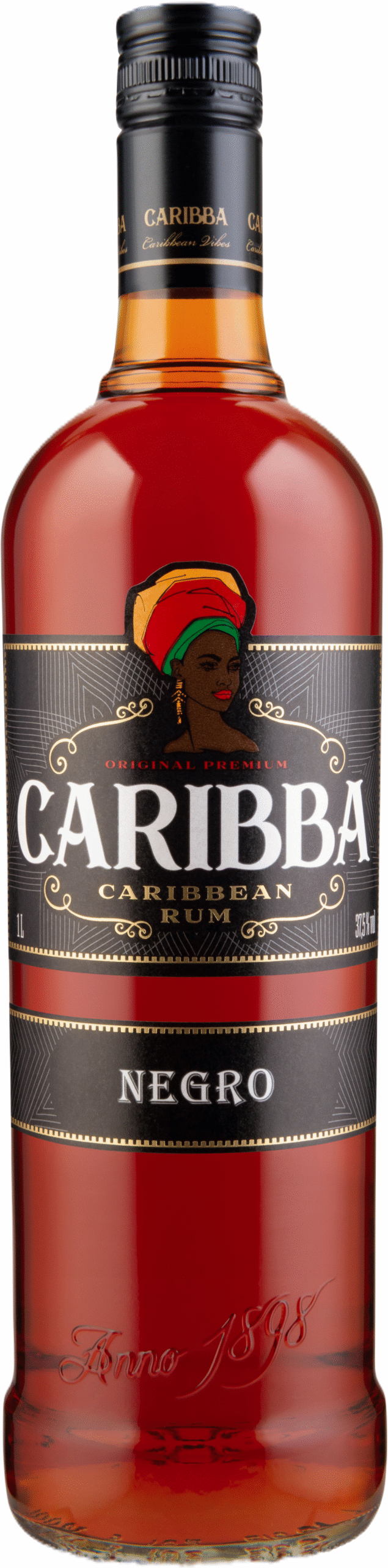 Caribba Negro 37,5% 1,0L