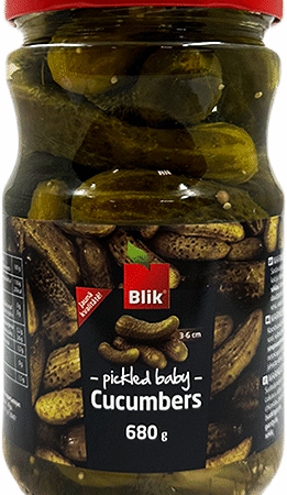 BLIK Marineeritud beebikurgid 680g