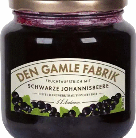Den Gamble Fabrik Mustsõstramoos 600g