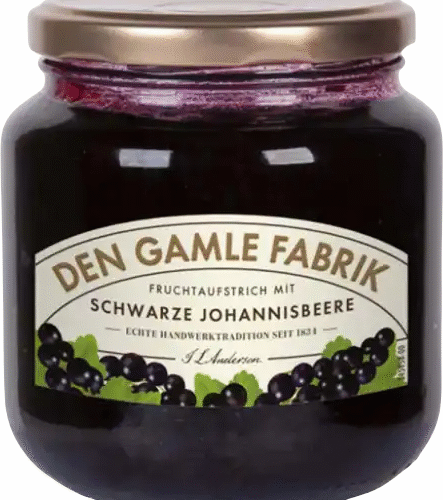 Den Gamble Fabrik Mustsõstramoos 600g