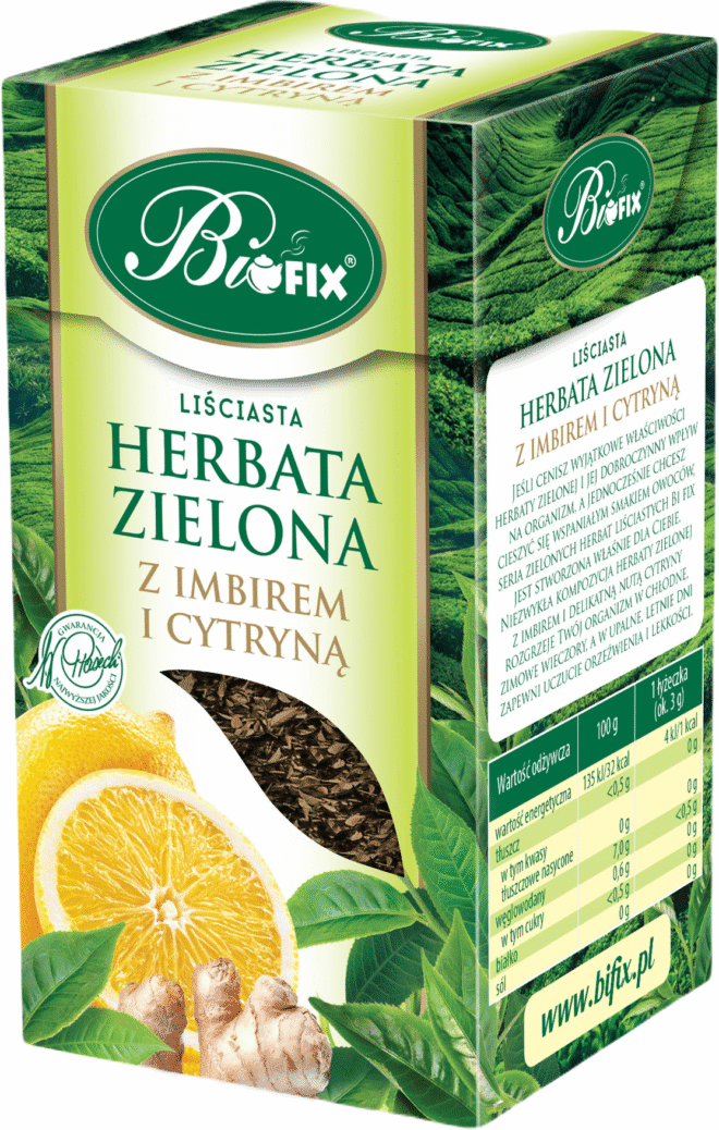 Roheline tee ingveri ja sidruniga 100g