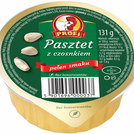 Pasteet linnuliha ja küüslauguga 131g