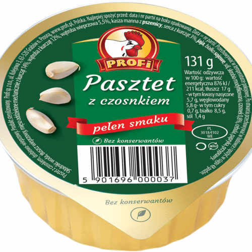 Pasteet linnuliha ja küüslauguga 131g