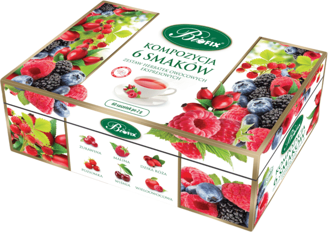 Puuviljateede segu 6 erinevat maitset 60*2g
