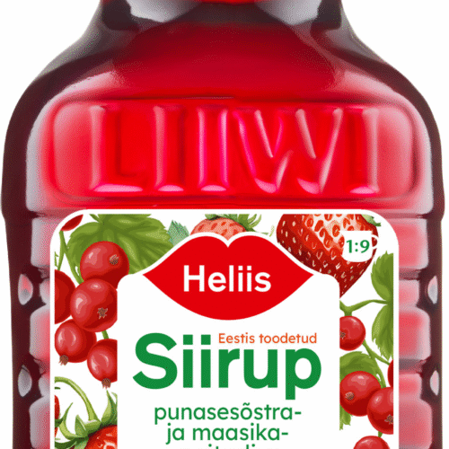 Siirup punasesõstra-maasikamaitseline 1.5L