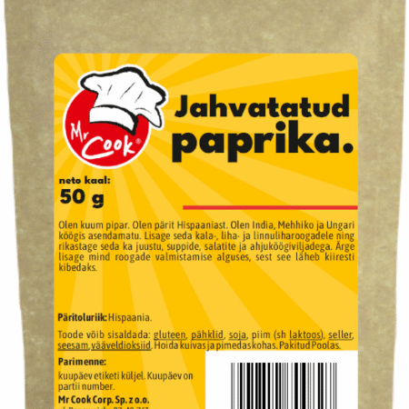 Jahvatatud paprika 50g