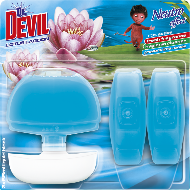 Dr. Devil WC-värskendaja Lotus Lagoon 3x55ml
