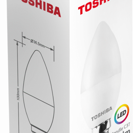 Toshiba LED 4,7W (40W) E14 soe valge C37 matt küünal 470lm
