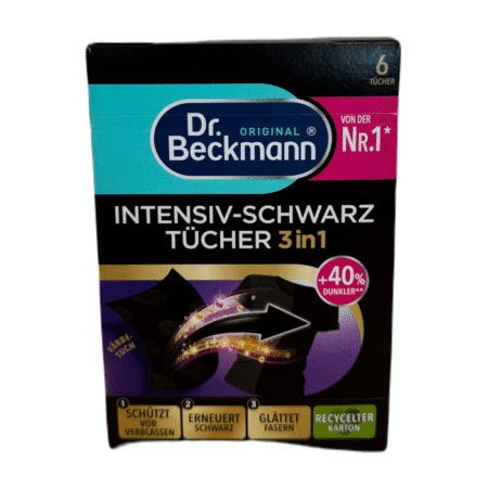 Dr. Beckmann puhastuslapid tumedale pesule 6tk