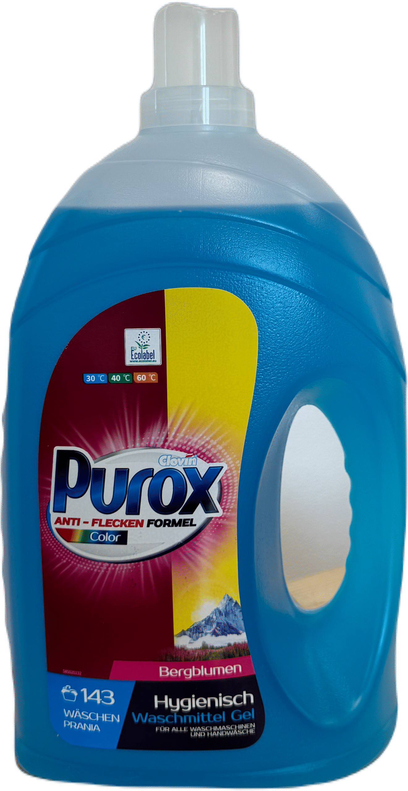 Purox Plekivastane pesugeel Colour mägilillega 4,3L