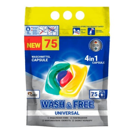Wash & Free Pesukapslid 75tk