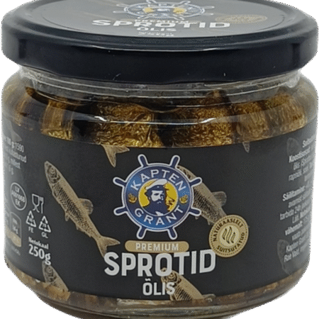 Kapten Grant Sprotid õlis (klaaspurk) 250g