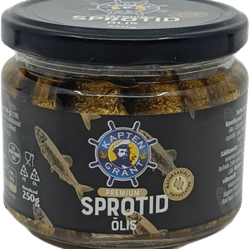 Kapten Grant Sprotid õlis (klaaspurk) 250g