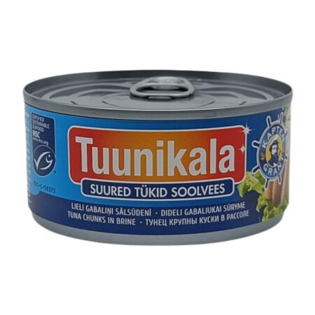 Tuunikala suured tükid soolvees EO MSC 185 g
