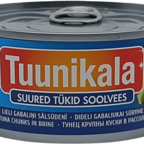 Tuunikala suured tükid soolvees EO MSC 185 g