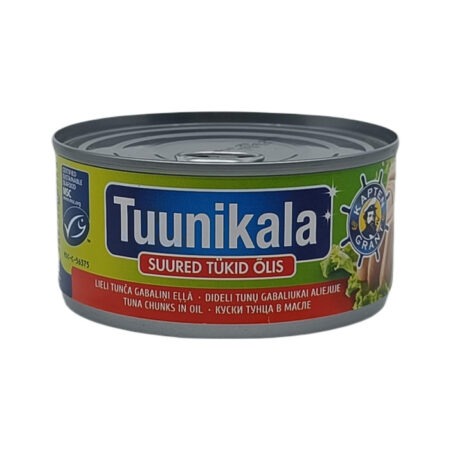 Kapten Grant Tuunikala suured tükid õlis EO MSC 185g