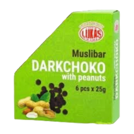 MUSLIBAR Müslibatoonid Šokolaadi ja Maapähklitega 6x25g