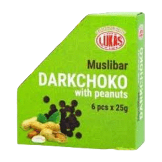 MUSLIBAR Müslibatoonid Šokolaadi ja Maapähklitega 6x25g