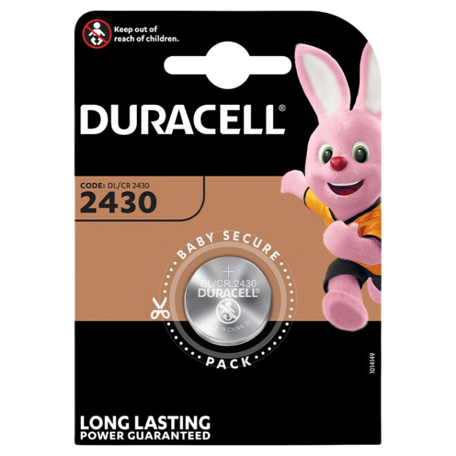 Duracell patarei DL 2430 3V liitium 1tk.