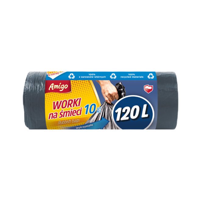 AMIGO Prügikotid LDPE 120L 10tk