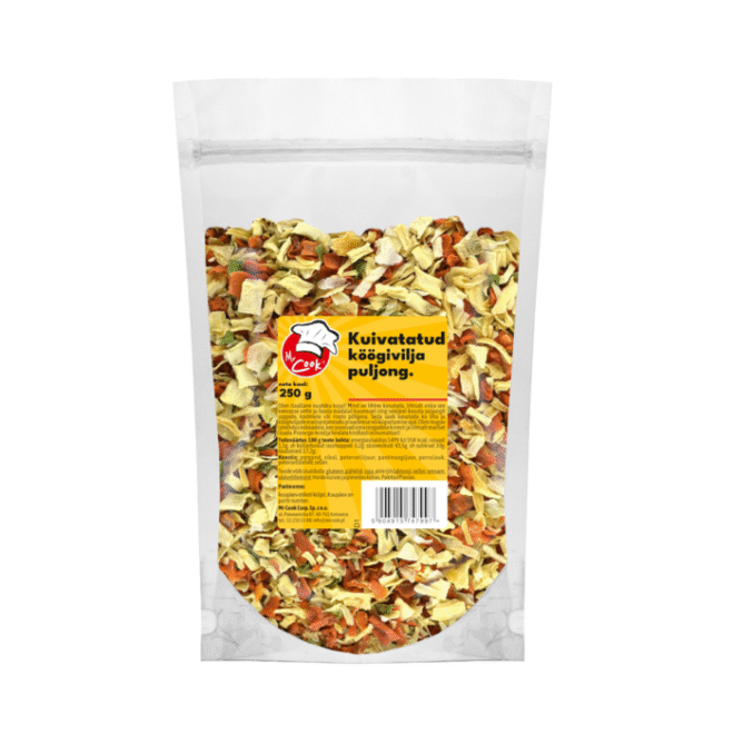 Kuivatatud köögivilja puljong 250g