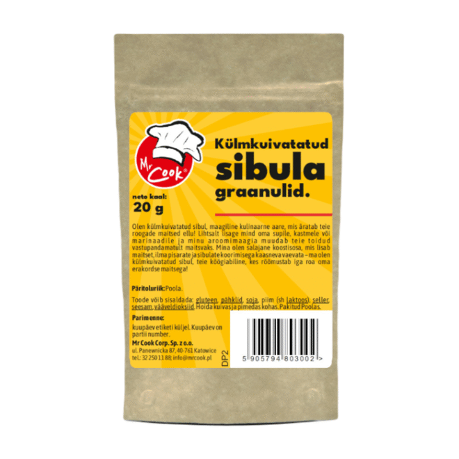 Freeze-dried onion granules 20g