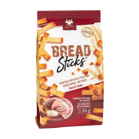Crazy Bakery Leivakrõpsud singi ja hapukoore 60g