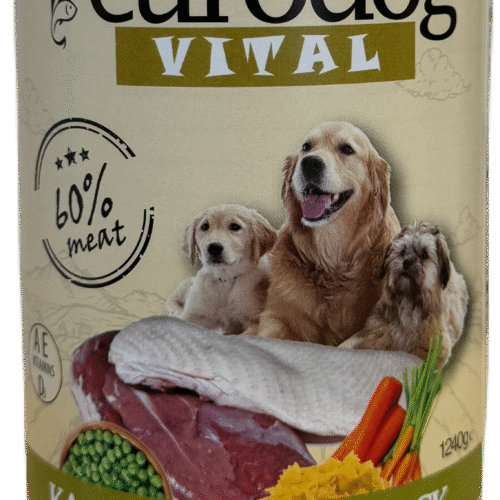 EuroDog Vital Koerte konserv pardilihaga 1240g