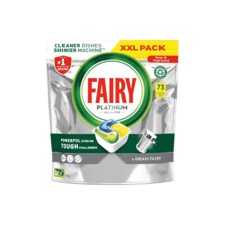 Fairy Platinum All-in-One nõudepesumasina kapslid sidrun 73tk