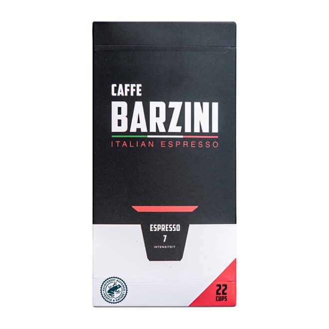Kohvikapslid Caffe Barzini Espresso 22tk (sobivad Nespresso masinatele)