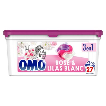 OMO Pesukapslid 3in1 roosi ja liilia 27tk