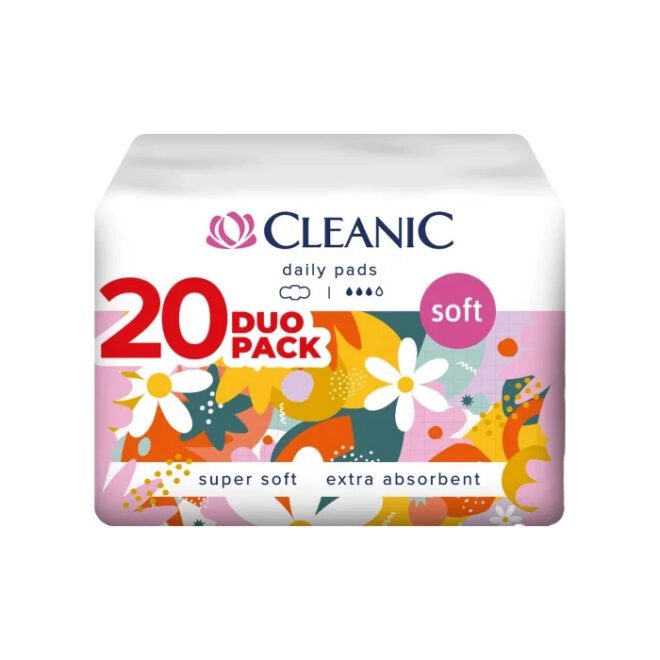Cleanic Day Hügieenisidemed 20tk