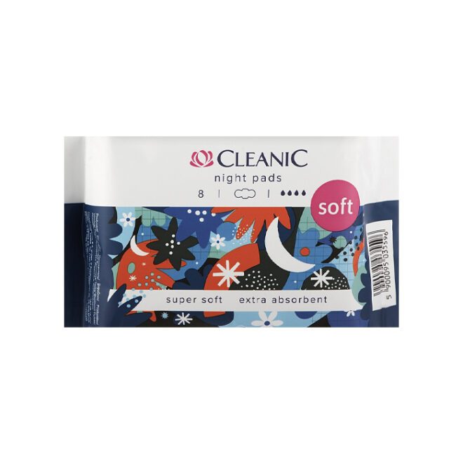 Cleanic Cotton Night Hügieenisidemed 8tk