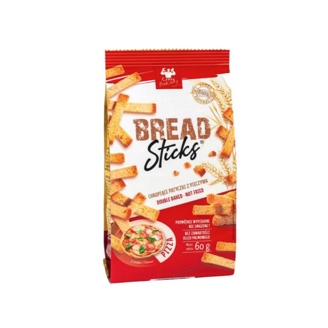 Crazy Bakery Leivakrõpsud pizzamaitselised 60g