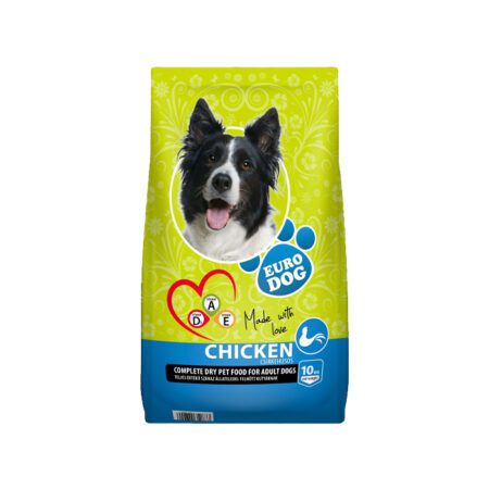 EuroDog Kuivtoit koertele kanaliha ja vitamiinidega 10kg