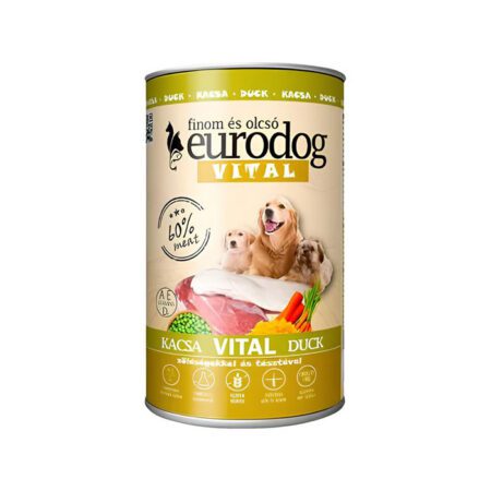 EuroDog Vital Koerte konserv pardilihaga 1240g