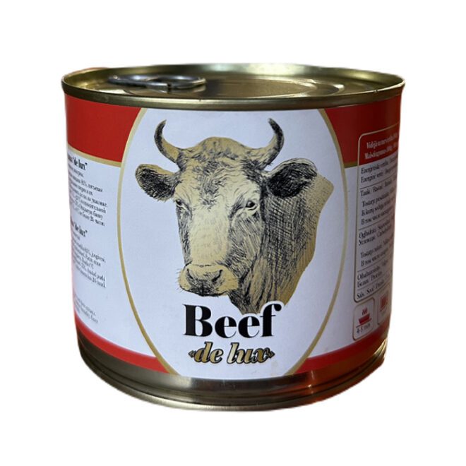 Hautatud veiseliha de lux konserv 250g