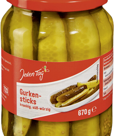 Jeden Tag Marineeritud viilutatud kurgid 720ml