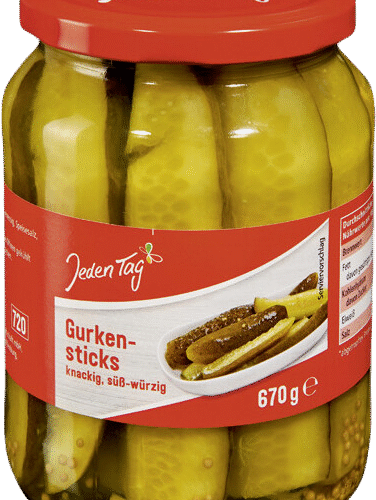 Jeden Tag Marineeritud viilutatud kurgid 720ml