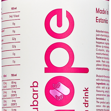 HOPE Rabarberimaitseline vitamiinijook magneesiumiga 750ml