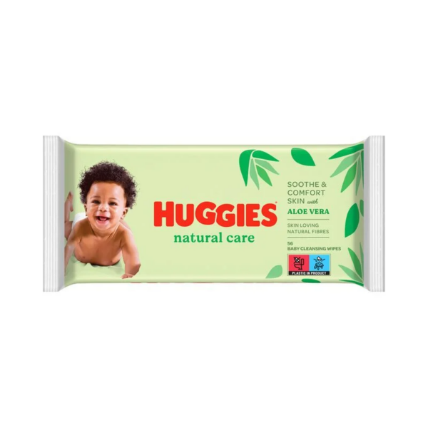 Huggies Kids Salvrätikud Natural Care 56tk