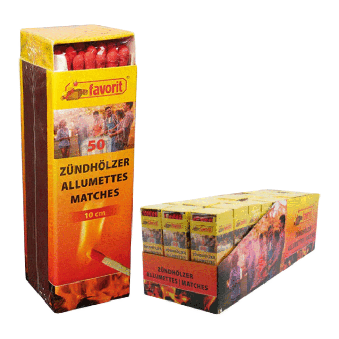 Favorit Kaminatikud 10cm, 50TK