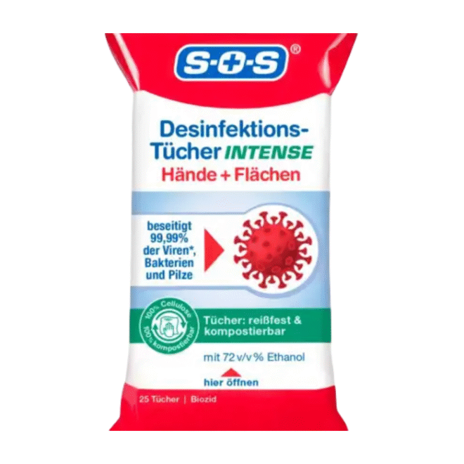 S.O.S Desinfitseerimise lapid 25tk