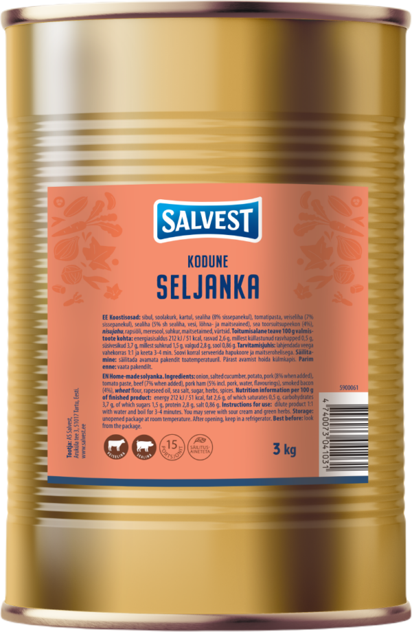 SALVEST Kodune seljanka 3,0 kg