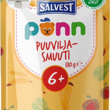 PÕNN Ökoloogiline Puuviljasmuuti 110 g 6+