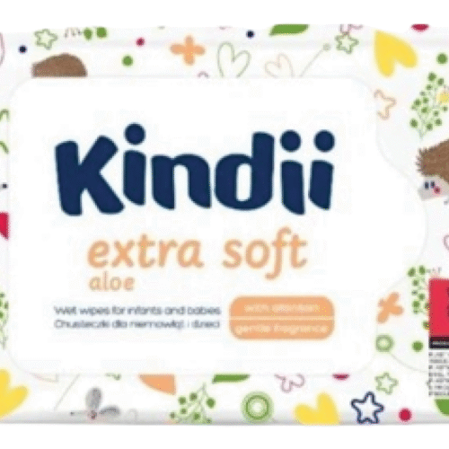 Kindii Niisked salvrätid Aloe Ekstra pehmed 60tk