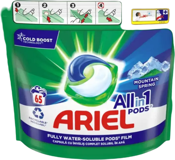 Ariel All-in-one Pesukaplsid MONTAIN SPRING 65tk