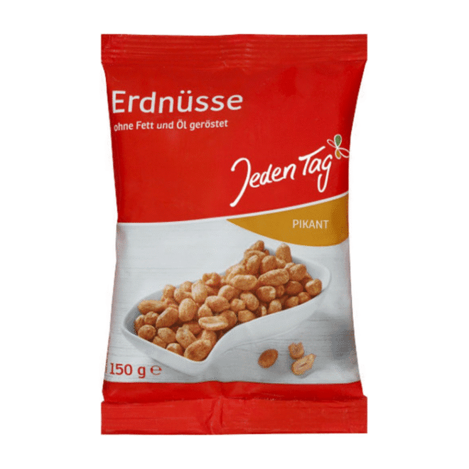 Jeden Tag Maapähklid vürtsikad 150g