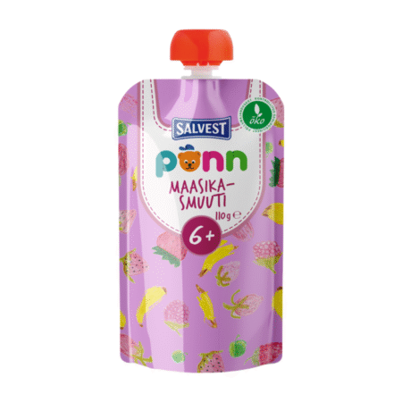PÕNN Ökoloogiline Maasikasmuuti 110 g 6+